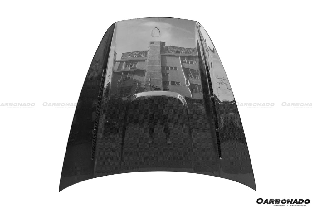 2011-2017 porsche Cayenne 958 HM Style Carbon Fiber Hood - Carbonado