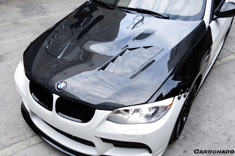 2011-2013 BMW 3 Series E92 LCI SIB Style Carbon Fiber Hood - Carbonado