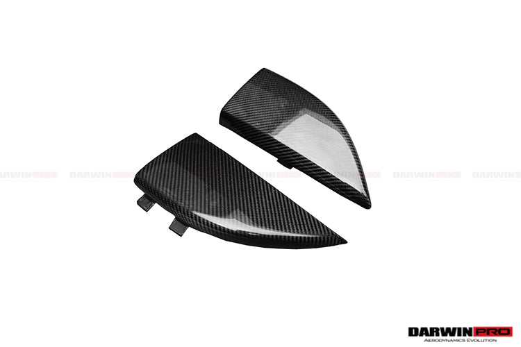 2014-2021 Mercedes Benz C217 S63/S65 AMG Coupe Carbon Fiber Rear Bumper Caps - DarwinPRO Aerodynamics