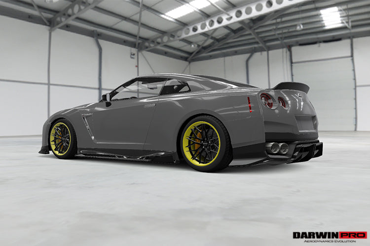 2008-2022 Nissan GTR R35 CBA/DBA/EBA BKSS Style Carbon Fiber Trunk Spoiler - DarwinPRO Aerodynamics