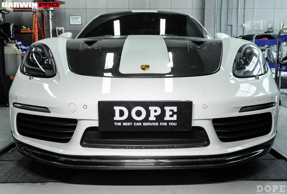 2016-2023 Porsche 718 Cayman/Boxster BKSS Style Carbon Fiber Front Lip - DarwinPRO Aerodynamics