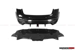  2021-UP Tesla Model 3 IMP Performance Partial Carbon Fiber Rear Bumper - DarwinPRO Aerodynamics 