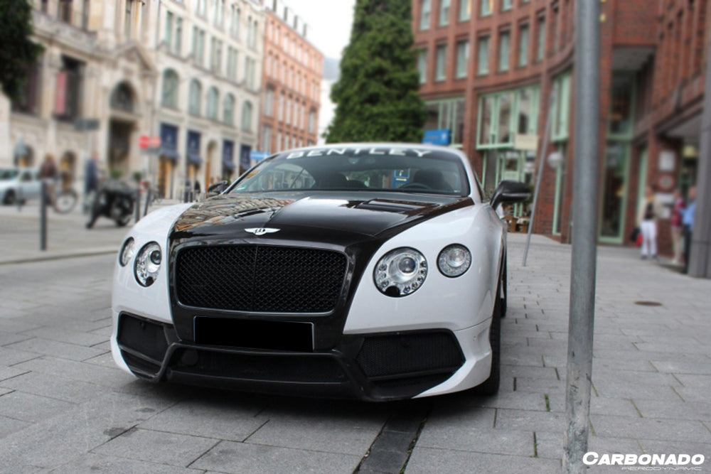 2012-2015 Bentley Continental  V8 GT/GTC/V8S - W12 GT/GTC/SPEED VRS Style Carbon Fiber Front Bumper - Carbonado