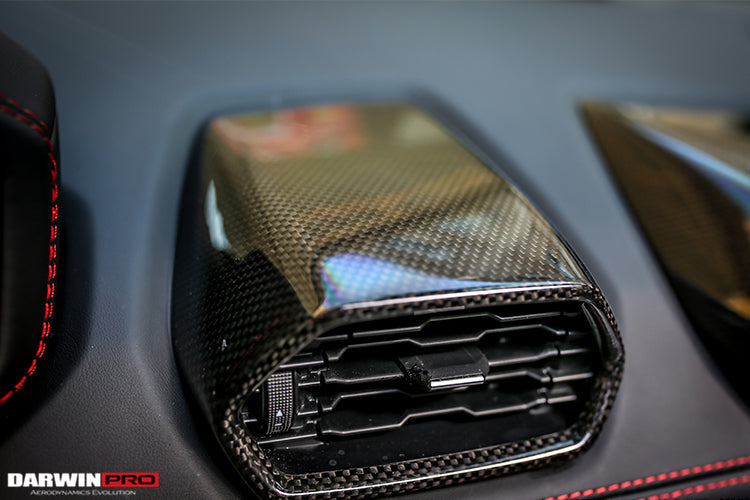 2015-2022 Lamborghini Huracan LP610/LP580 Autoclave Carbon Fiber AC Panel Trim - DarwinPRO Aerodynamics