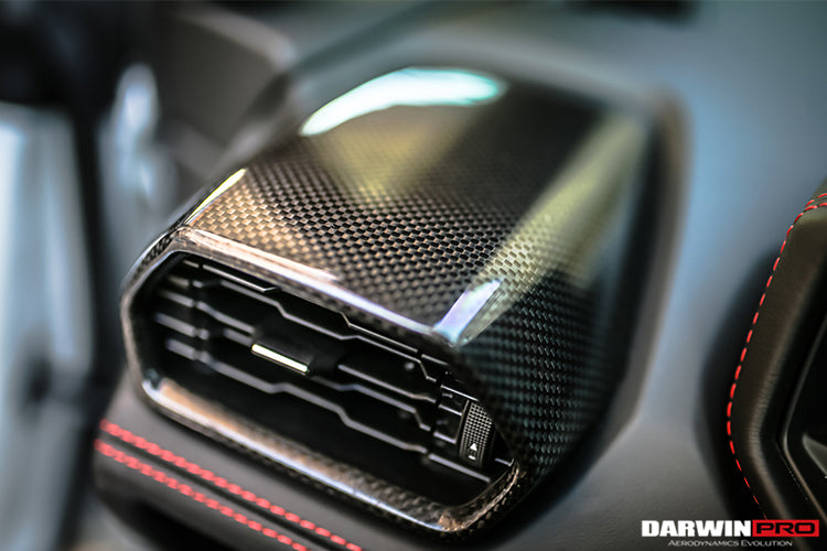 2015-2022 Lamborghini Huracan LP610/LP580 Autoclave Carbon Fiber AC Panel Trim - DarwinPRO Aerodynamics