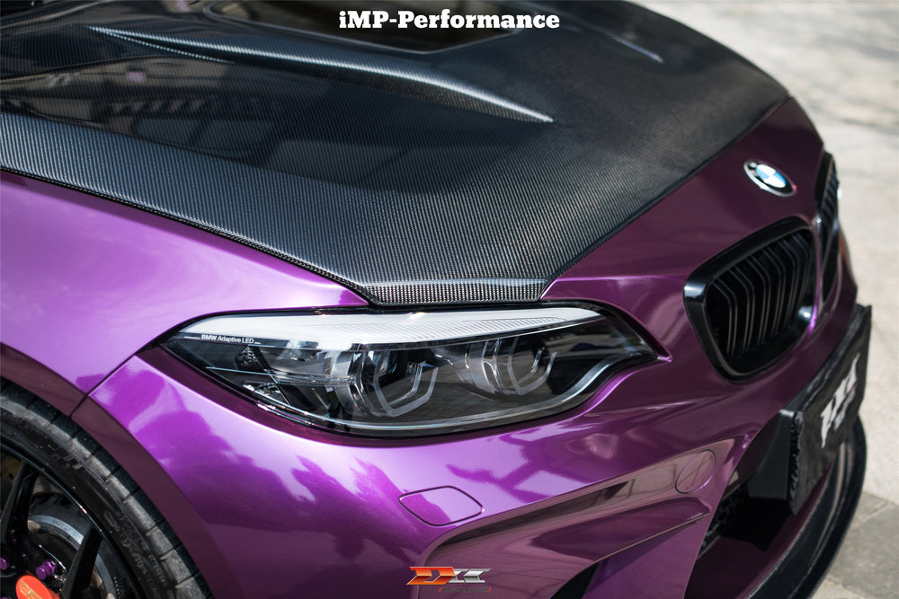 2014-2020 BMW M2/M2C  2-SERIES F22/F23F87 IMP Performance Partial Carbon Fiber Hood - DarwinPRO Aerodynamics