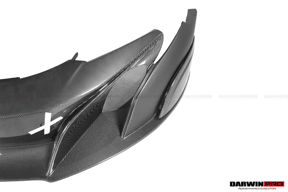 2014-2017 McLaren 650S  675LT Style Partial Carbon Fiber Front Bumper - DarwinPRO Aerodynamics