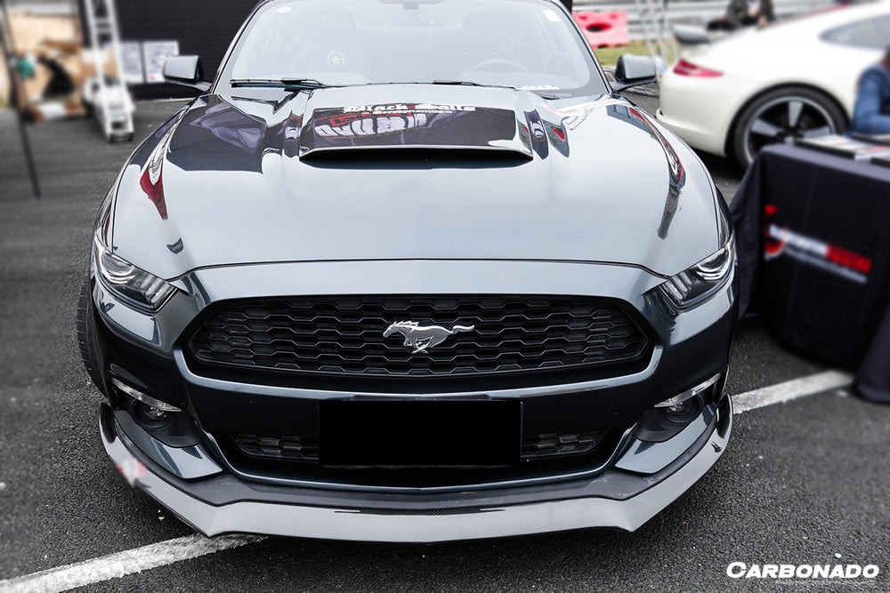 2014-2017 Ford Mustang Rsh Style Carbon Fiber Front Lip - Carbonado