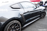  2014-2017 Ford Mustang Rsh Style Carbon Fiber Quarter Window Scoops - Carbonado 