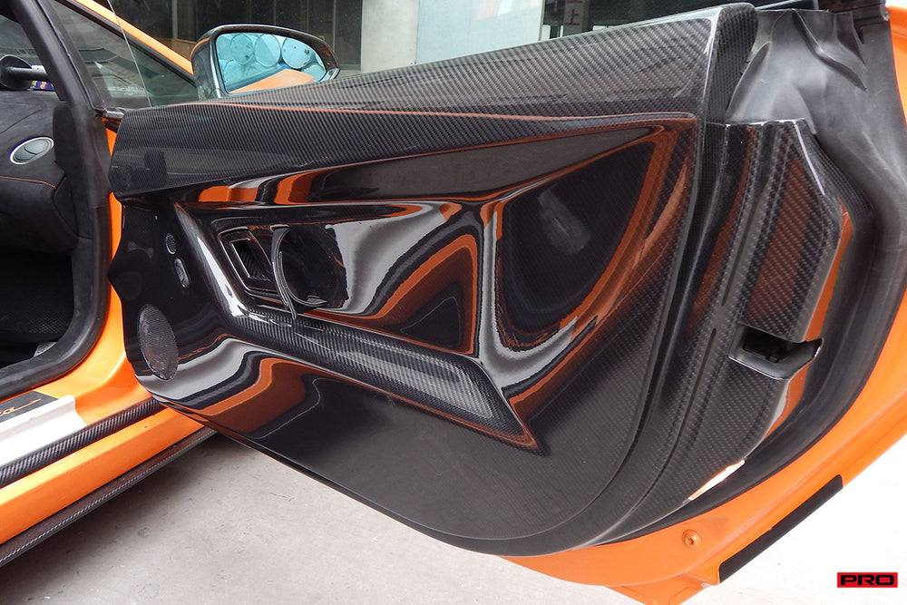 2004-2014 Lamborghini Gallardo Coupe Carbon Fiber Inner Door Panels - DarwinPRO Aerodynamics