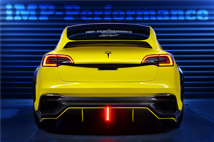 2017-2020 Tesla Model 3 IMP Performance Partial Carbon Fiber Rear Bumper