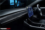  2017-2020 Tesla Model 3 Autoclave Carbon Fiber Dashboard Trim Replacement - DarwinPRO Aerodynamics 