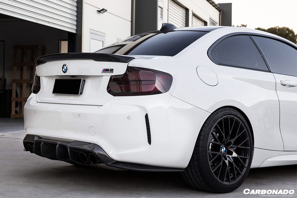 2016-2020 BMW 2 Series M2/M2C F87 F22 VRS Style Trunk Spoiler - Carbonado
