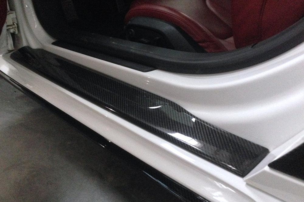 2006-2015 Audi R8 Coupe & Spyder P Style Carbon Fiber Door Sills Steps Cover