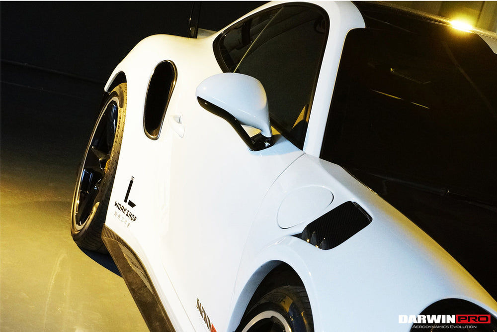 2013-2019 Porsche 991 Turbo/S OEM Style Carbon Fiber Quarter Panel Side Scoops - DarwinPRO Aerodynamics