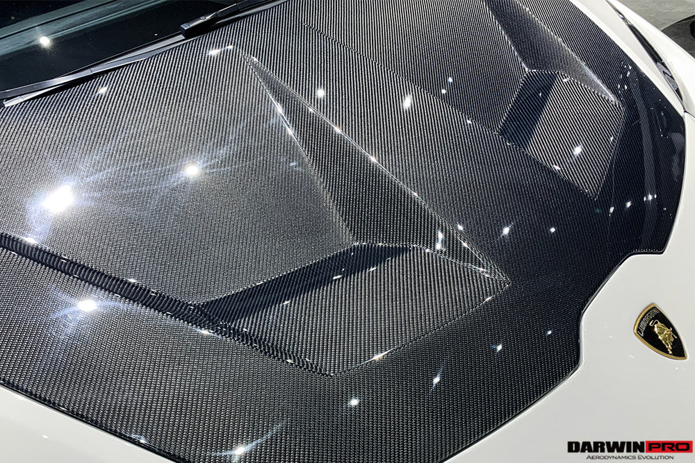 2015-2020 Lamborghini Huracan LP610/LP580 BKSS Style Carbon Fiber Hood - DarwinPRO Aerodynamics