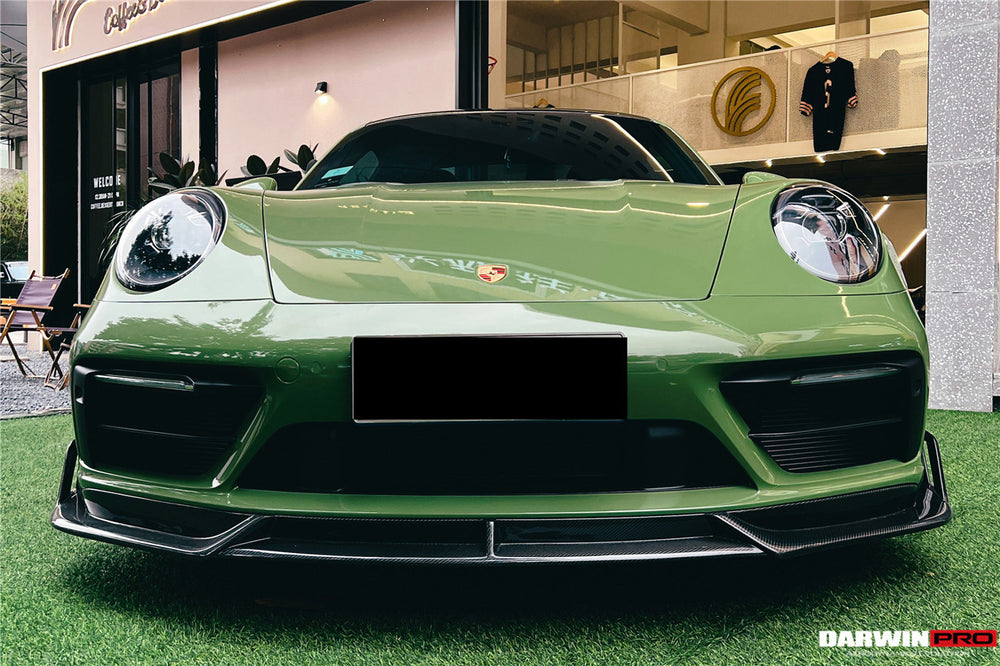 2019-2023 Porsche 911 992 Carrera/Targa S/4/4S SD-Sport Design Modl BKSS Style Front Lip - DarwinPRO Aerodynamics