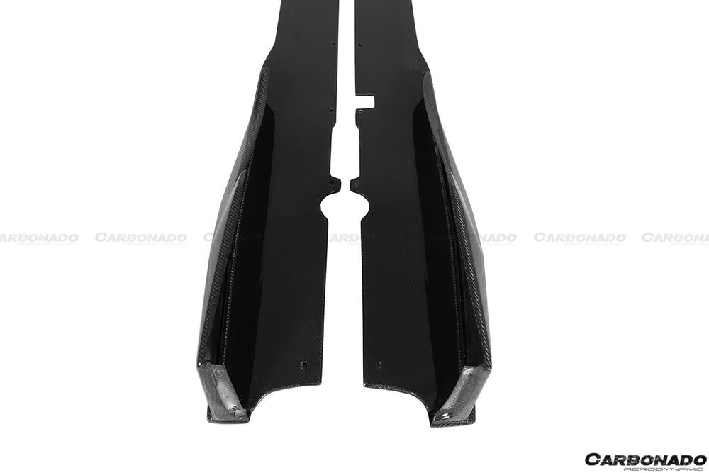 2015-2020 Lamborghini Huracan LP610/LP580 MD Style Carbon Fiber Side Skirts - Carbonado