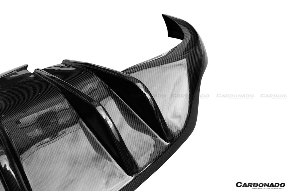 2008-2013 Maserati GranTurismo MC Style Carbon Fiber Rear Diffuser - Carbonado