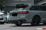  2017-2022 Audi RS4 B9 BKSS Style Rear Diffuser w/ Caps - DarwinPRO Aerodynamics 