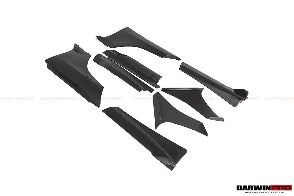2011-2014 McLaren MP4 12C Rebel Performance Style Carbon Fiber Side Skirts - DarwinPRO Aerodynamics