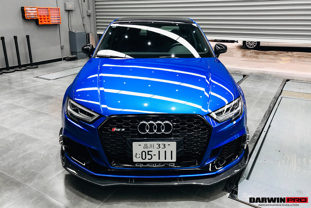 2019-2020 Audi RS3 BKSS Style Carbon Fiber Front Lip - DarwinPRO Aerodynamics