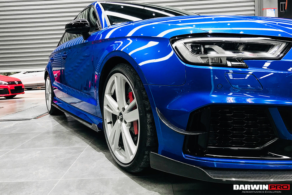 2019-2020 Audi RS3 BKSS Style Carbon Fiber Front Canards