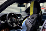  2021-UP BMW M4 G82/G83 Carbon Fiber Seat-Back Cover - DarwinPRO Aerodynamics 