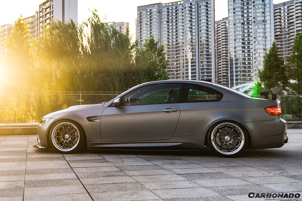 2008-2012 BMW M3 E92/E93 ET Style Carbon Fiber Side Skirts Under Board - Carbonado