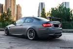  2008-2012 BMW M3 E92 E93 VA Style Carbon Fiber Rear Diffuser with Lip - Carbonado 