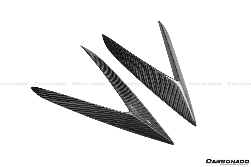 2015-2020 Lamborghini Huracan LP610 RZS Style Side Skirts Vent Canards - DarwinPRO Aerodynamics