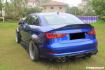  2013-2020 Audi S3/ A3 /RS3 Sedan RT Style Carbon Fiber Trunk Spoiler - DarwinPRO Aerodynamics 