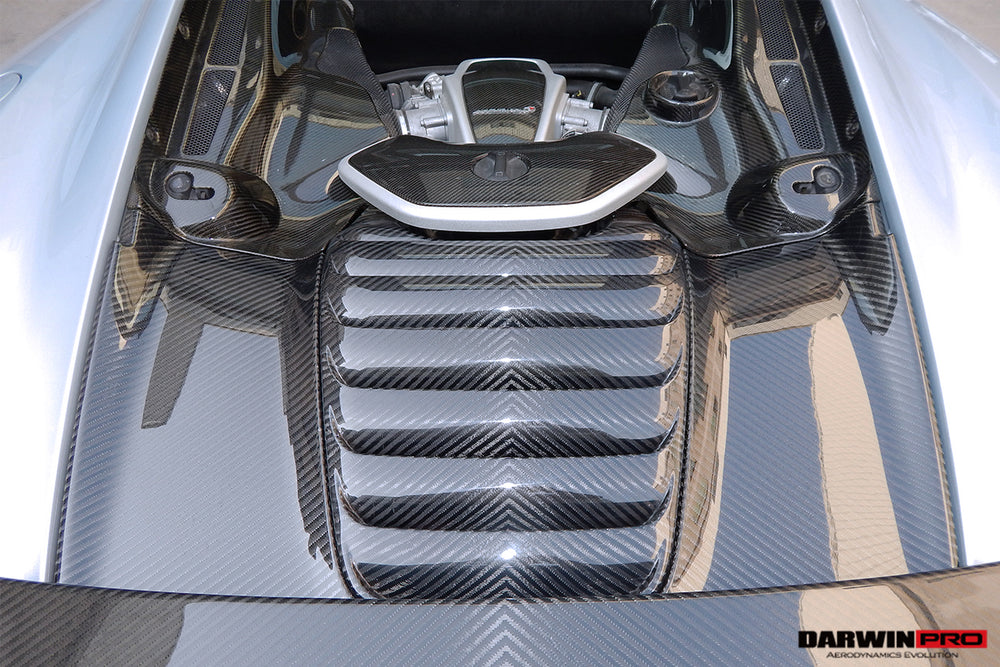 2011-2017 McLaren 650s/MP4 12C Autoclave Carbon Fiber Armadillo Engine Cover Repalcement - DarwinPRO Aerodynamics
