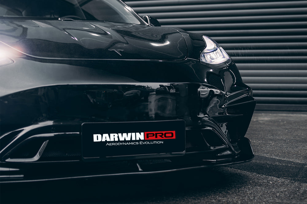 2017-2023 Tesla Model 3 IMP Performance Partial Carbon Fiber Front Bumper - DarwinPRO Aerodynamics