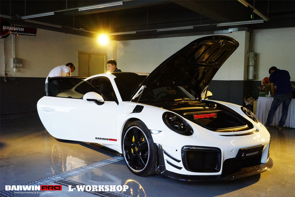 2013-2019 Porsche 911 991 Turbo/S GT2RS Style Partial Carbon Fiber Front Bumper and Fender - DarwinPRO Aerodynamics