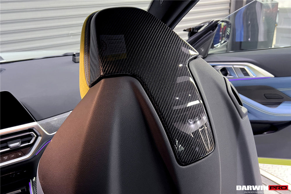 2021-UP BMW M3 G80 M4 G82/G83 Carbon Fiber Up Seat-Back Cover - DarwinPRO Aerodynamics