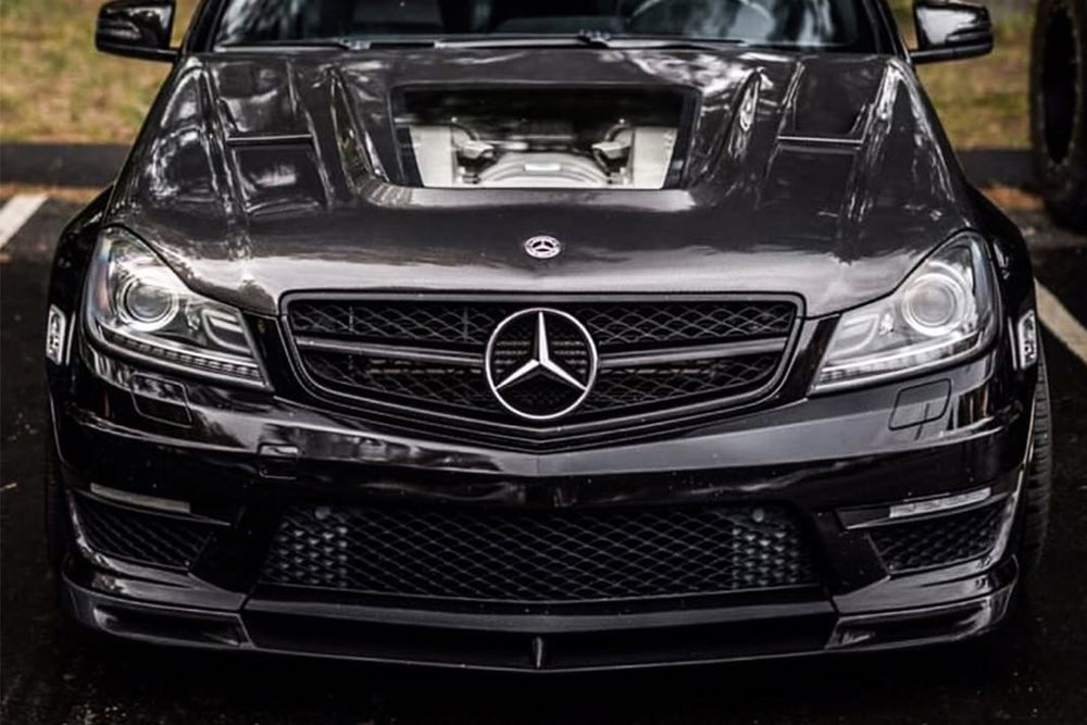 2012-2014 Mercedes Benz W204 C63 AMG VS Style Carbon Fiber Front Lip - Carbonado
