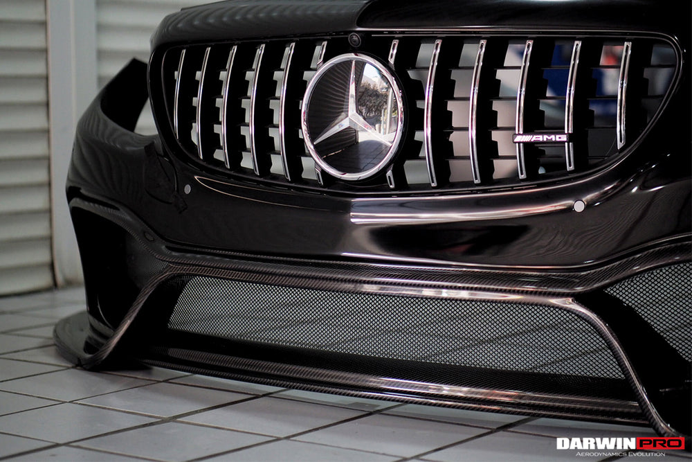 2015-2021 Mercedes Benz W205 C63/S AMG Sedan IMP Performance Partial Carbon Fiber front bumper - DarwinPRO Aerodynamics