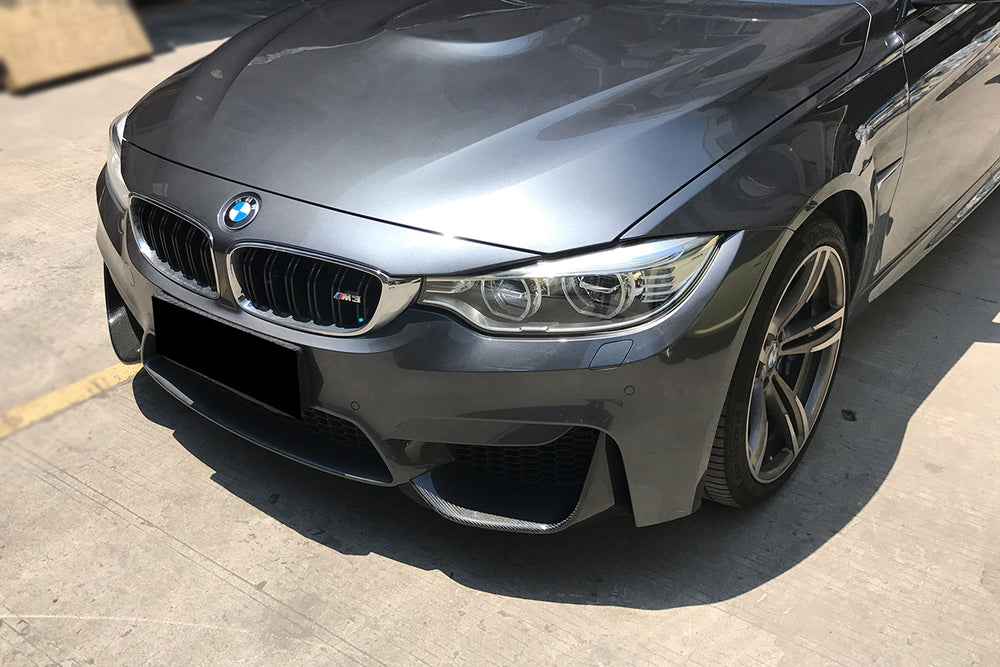 2014-2020 BMW M3 F80 & M4 F82 MP Style Front Caps - Carbonado
