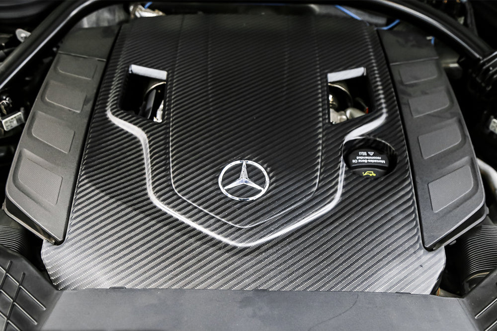 2019-2023 Mercedes Benz W464 G500/G550 G-Class G Wagon Dry Carbon Fiber Engine Cover - DarwinPRO Aerodynamics