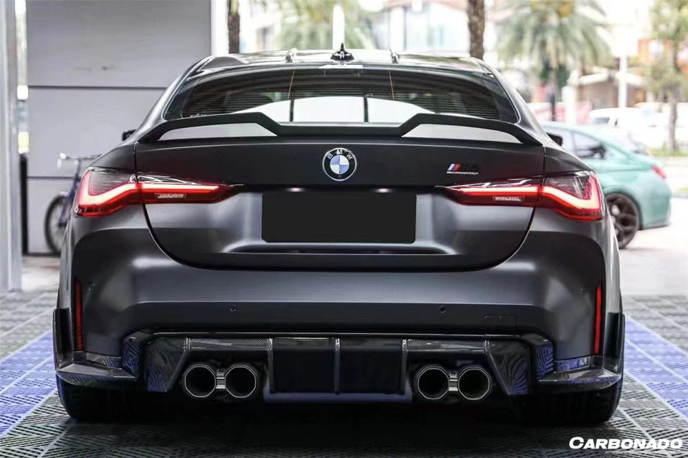 2021-UP BMW M4 G82 & 4 Series G22 VRS Style Carbon Fiber Trunk Spoiler Wing - Carbonado