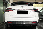 2019-2021 Tesla X SUV RZS Style Carbon Fiber Rear Diffuser 