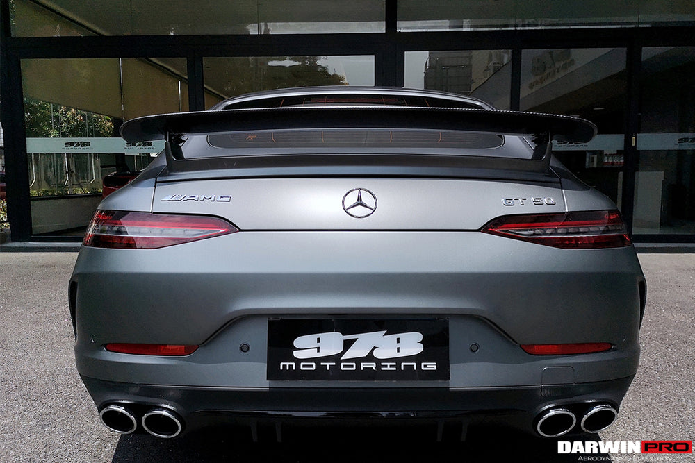 2019-2024 Mercedes Benz AMG GT63 S GT50 4Door Coupe X290 Carbon Fiber Trunk Spoiler - DarwinPRO Aerodynamics