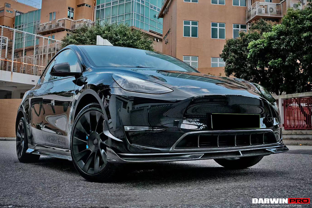 2020-2023 Tesla Model Y IMP Performance Carbon Fiber Front Lip - DarwinPRO Aerodynamics