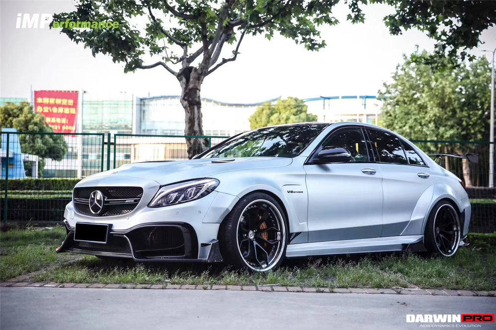 2015-2021 Mercedes Benz W205 C63/S AMG Sedan IMP Performance Partial Carbon Fiber front bumper - DarwinPRO Aerodynamics